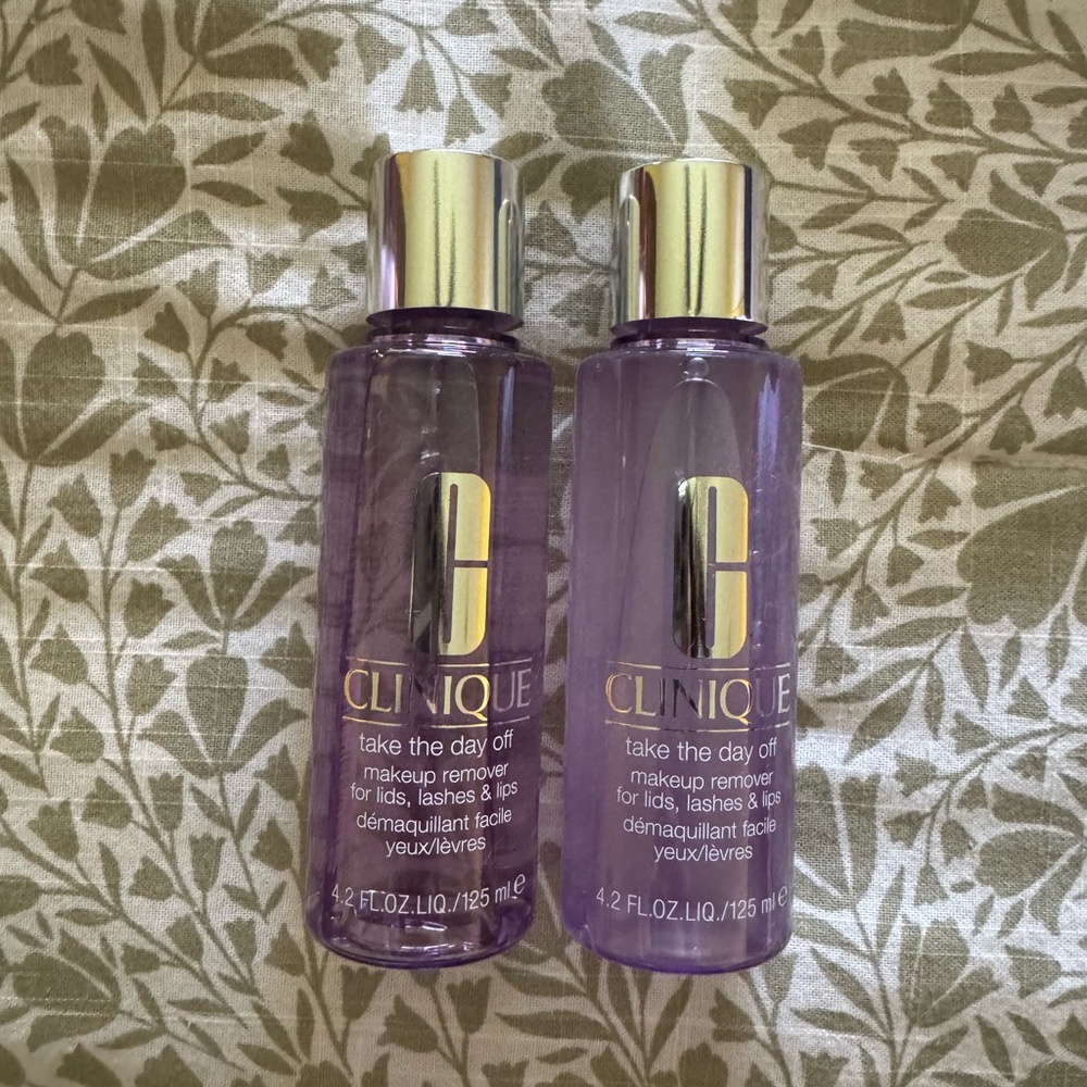 NWT Clinique SET OF 2 Take The Day Off Makeup Remover For Lids, Lashes & Lips - Picture 3 of 5